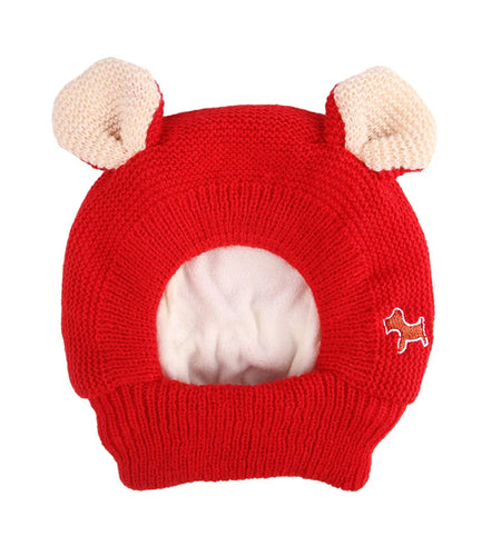 Winter Warm Big Dog Hat Cap Thickened Knit Pet Headwear Headgear for Medium Large Dogs Labrador mascotas Costume Accessories
