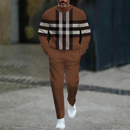 Load image into Gallery viewer, 3D Printed Tracksuit Set - Half Zip Sweatshirt &amp; Pants
