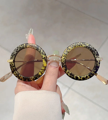 Luxury Designer Round Sunglasses - Vintage Steampunk Eye wear with Rivet Details