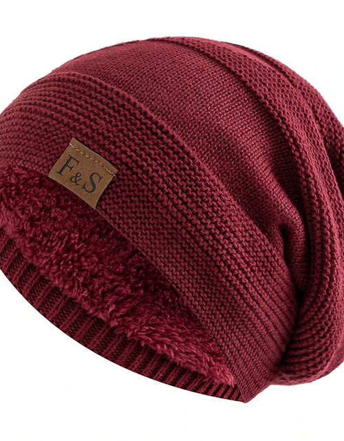 Load image into Gallery viewer, Unisex Slouchy Winter Beanie
