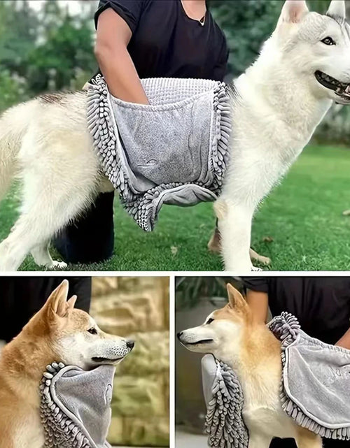 Load image into Gallery viewer, Pet Grooming Towel - Quick-Dry Absorbent Dog Bath Towel
