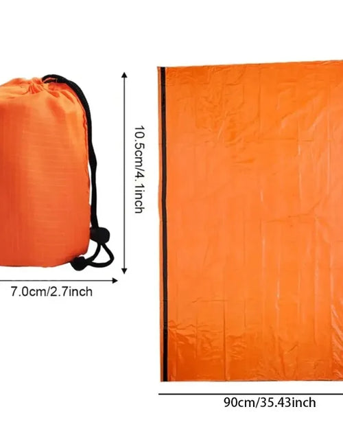 Load image into Gallery viewer, Emergency Mylar Sleeping Bag - Waterproof Thermal Survival Blanket
