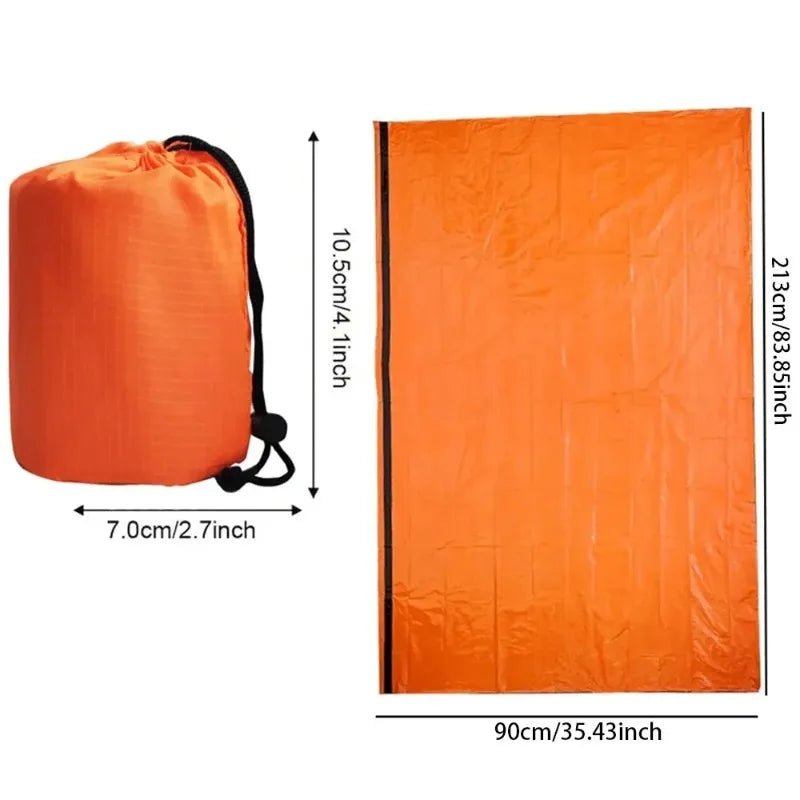 Emergency Mylar Sleeping Bag - Waterproof Thermal Survival Blanket