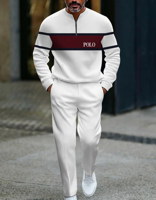 Load image into Gallery viewer, 3D Printed Tracksuit Set - Half Zip Sweatshirt &amp; Pants
