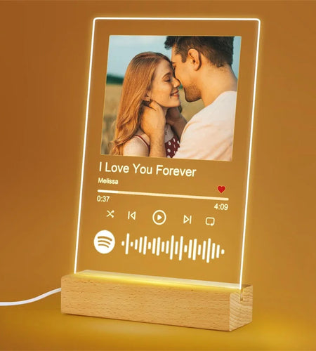 Custom Spotify Plaque - Personalized Photo Song Gift for Couples