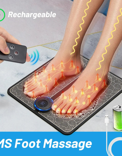 Load image into Gallery viewer, Electric EMS Foot Massager Pad - Pain Relief &amp; Blood Circulation Mat

