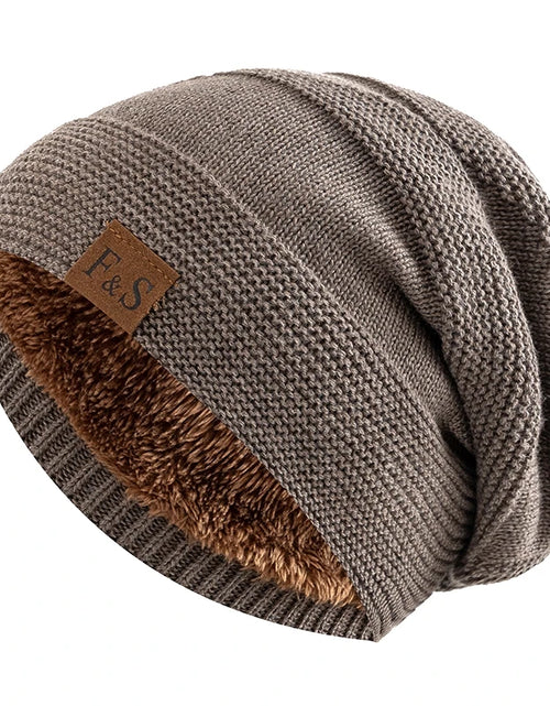 Load image into Gallery viewer, Unisex Slouchy Winter Beanie
