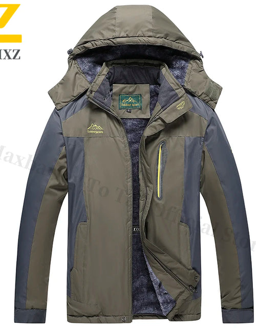Load image into Gallery viewer, Men's Thermal Fleece-Lined Waterproof Windproof Mountaineering Parka with Graphene Heating
