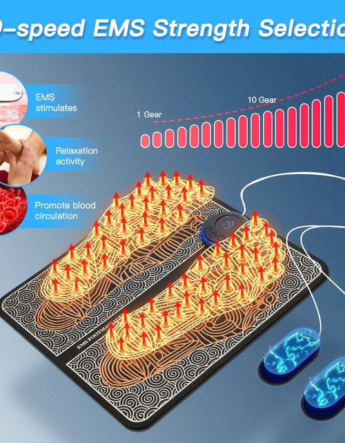 Load image into Gallery viewer, Electric EMS Foot Massager Pad - Pain Relief &amp; Blood Circulation Mat
