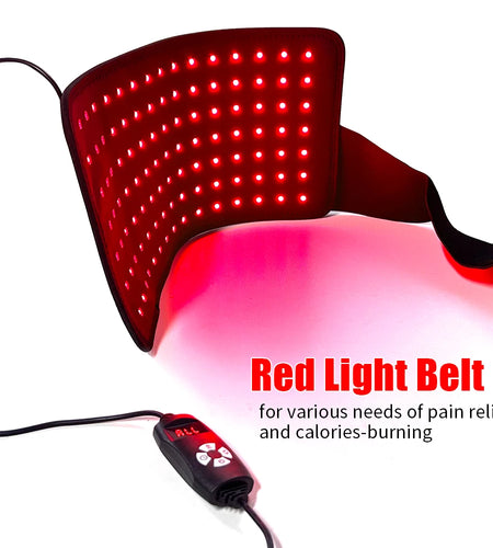 Red Light Therapy Pad for Waist Leg Arm Knee Feet Pain Relief 660nm 850nm Near Infrared Light Therapy Wrap with Elastic Strap