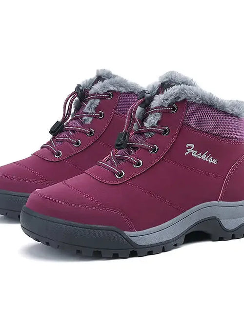 Load image into Gallery viewer, Women's Warmed Trekking Shoes - Insulated Hiking Sneakers Wide Fit
