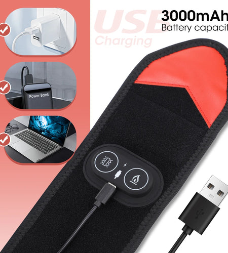 Vibration Hand Massager with Red Light Therapy - Wrist Knee Neck Warme