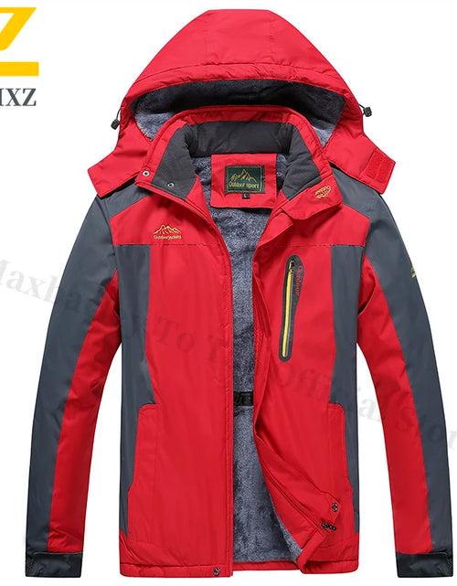 Load image into Gallery viewer, Men's Thermal Fleece-Lined Waterproof Windproof Mountaineering Parka with Graphene Heating
