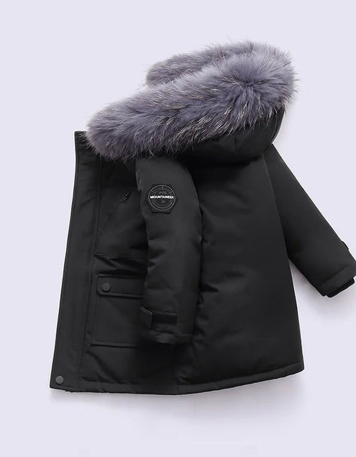 Load image into Gallery viewer, Premium Children's Winter Hooded Down Jacket - 80% White Duck Down Parka Coat for Kids 2-12 Years
