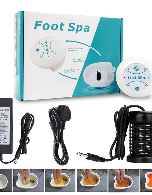 Load image into Gallery viewer, Detox Ionic Foot Spa Bath Massager Vibrating Electric Mini FootBath Machines Cleanse Whirlpool Care Arrays Aqua Health Therapy
