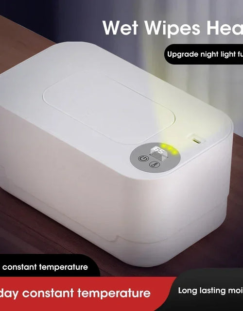 Load image into Gallery viewer, Portable Baby Wipe Warmer 2-in-1 Heated Towel Dispenser with LED Display Heating Box for Home Car Travel Accessories
