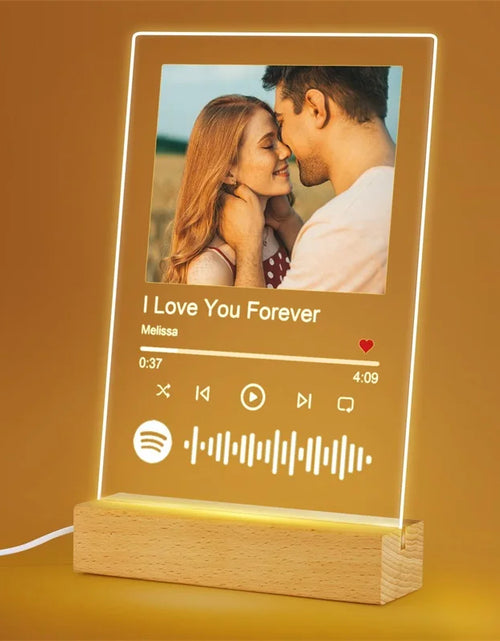 Load image into Gallery viewer, Custom Spotify Plaque - Personalized Photo Song Gift for Couples
