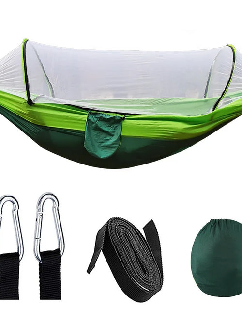 Load image into Gallery viewer, Outdoor Camping Hammock with Mosquito Net - Lightweight Parachute Fabric
