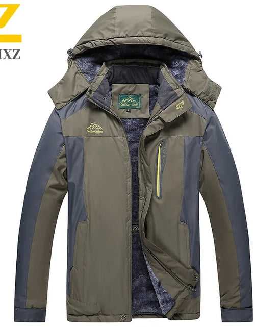 Load image into Gallery viewer, Men's Thermal Fleece-Lined Waterproof Windproof Mountaineering Parka with Graphene Heating
