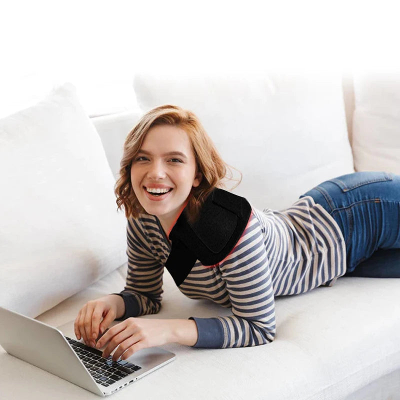 Red Light Therapy Pad for Waist Leg Arm Knee Feet Pain Relief 660nm 850nm Near Infrared Light Therapy Wrap with Elastic Strap