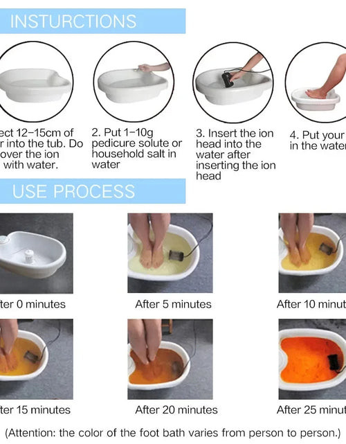 Load image into Gallery viewer, Detox Ionic Foot Spa Bath Massager Vibrating Electric Mini FootBath Machines Cleanse Whirlpool Care Arrays Aqua Health Therapy
