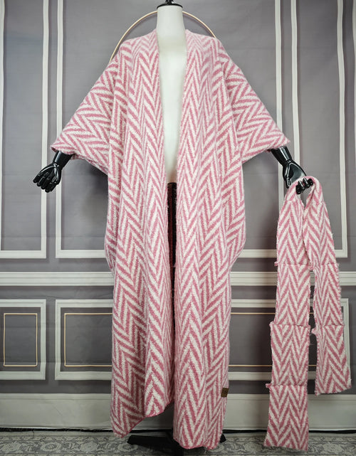 Load image into Gallery viewer, Women's African Print Kimono Cardigan - Luxury Long Winter Jacket
