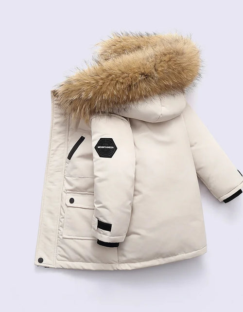 Load image into Gallery viewer, Premium Children's Winter Hooded Down Jacket - 80% White Duck Down Parka Coat for Kids 2-12 Years
