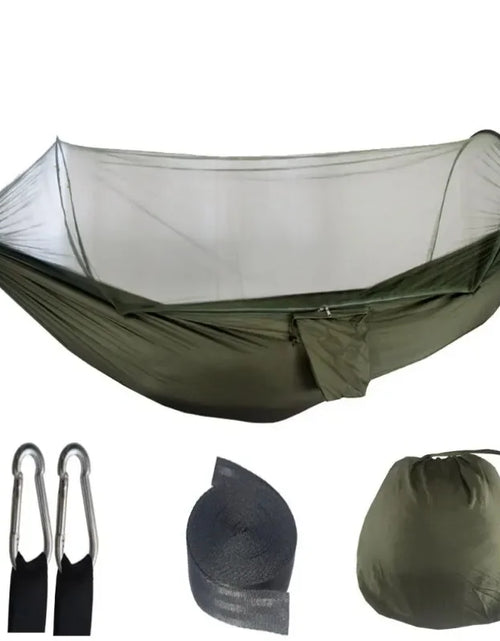 Load image into Gallery viewer, Outdoor Camping Hammock with Mosquito Net - Lightweight Parachute Fabric
