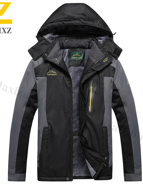 Load image into Gallery viewer, Men's Thermal Fleece-Lined Waterproof Windproof Mountaineering Parka with Graphene Heating
