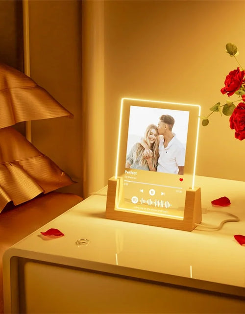 Load image into Gallery viewer, Custom Spotify Plaque - Personalized Photo Song Gift for Couples
