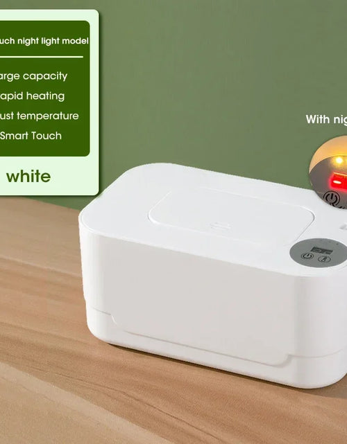 Load image into Gallery viewer, Portable Baby Wipe Warmer 2-in-1 Heated Towel Dispenser with LED Display Heating Box for Home Car Travel Accessories
