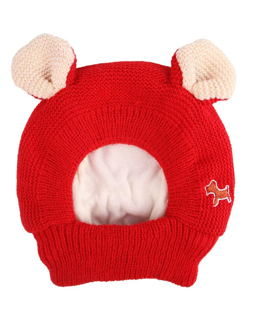 Load image into Gallery viewer, Winter Warm Big Dog Hat Cap Thickened Knit Pet Headwear Headgear for Medium Large Dogs Labrador mascotas Costume Accessories
