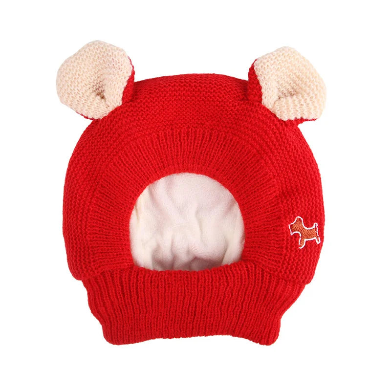Winter Warm Big Dog Hat Cap Thickened Knit Pet Headwear Headgear for Medium Large Dogs Labrador mascotas Costume Accessories