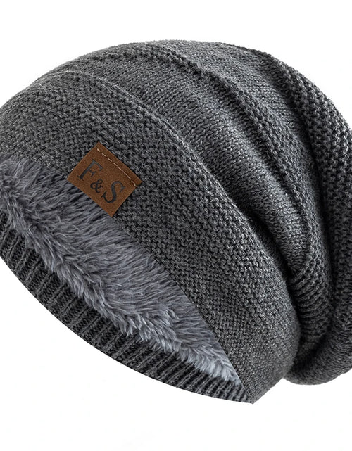 Load image into Gallery viewer, Unisex Slouchy Winter Beanie

