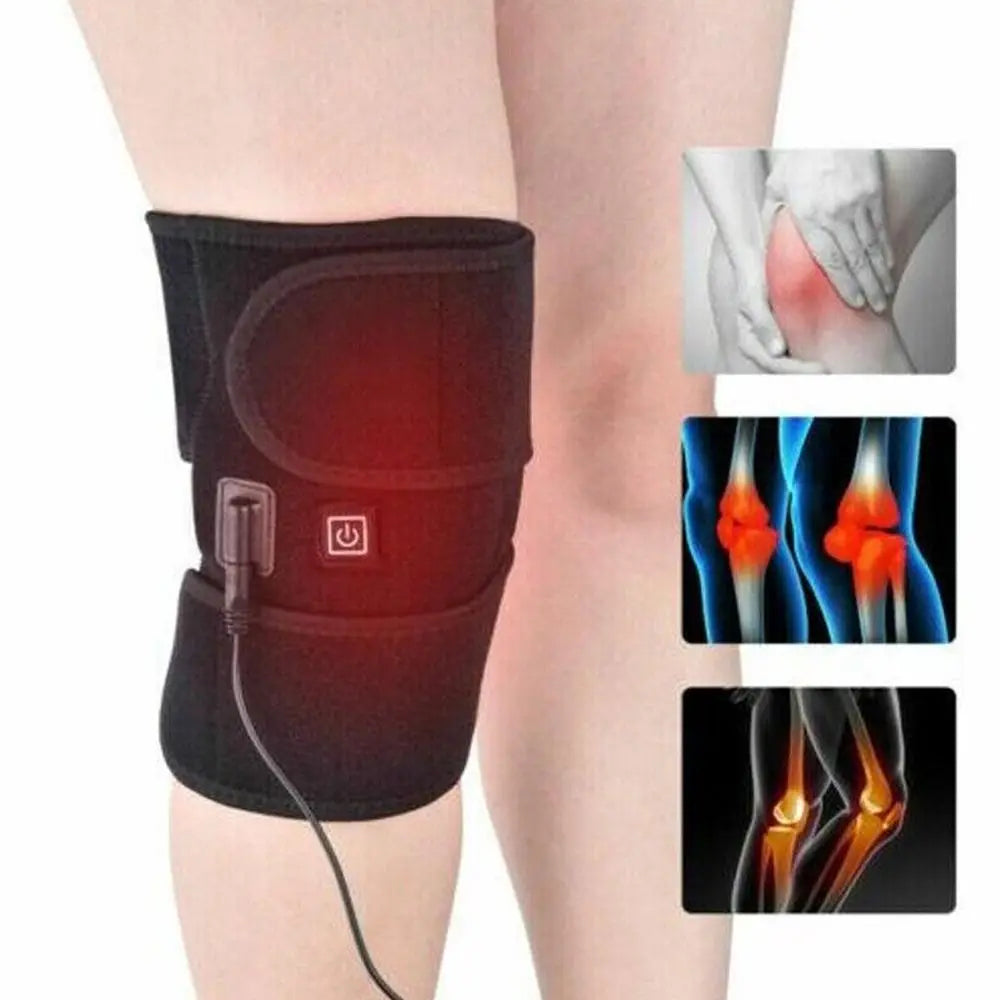 "Electric Heated Knee Pads - Pain Relief & Arthritis Therapy"