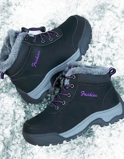 Load image into Gallery viewer, Women's Warmed Trekking Shoes - Insulated Hiking Sneakers Wide Fit
