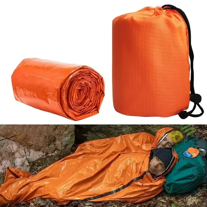 Emergency Mylar Sleeping Bag - Waterproof Thermal Survival Blanket
