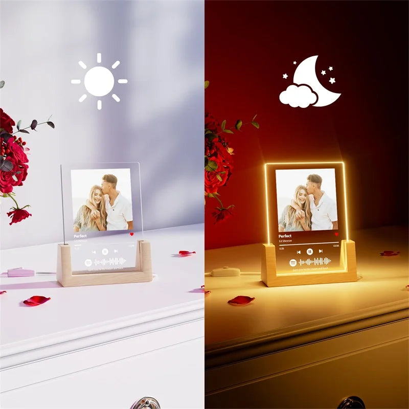 Custom Spotify Plaque - Personalized Photo Song Gift for Couples