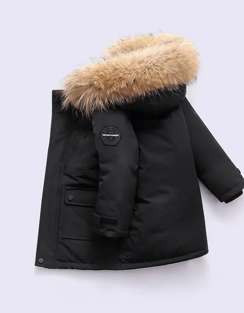 Load image into Gallery viewer, Premium Children's Winter Hooded Down Jacket - 80% White Duck Down Parka Coat for Kids 2-12 Years
