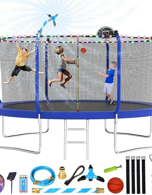 Load image into Gallery viewer, Upgraded Trampoline with Basketball Hoop - 8FT to 14FT Outdoor Backyard
