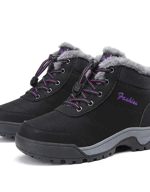 Load image into Gallery viewer, Women's Warmed Trekking Shoes - Insulated Hiking Sneakers Wide Fit
