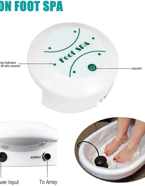 Load image into Gallery viewer, Detox Ionic Foot Spa Bath Massager Vibrating Electric Mini FootBath Machines Cleanse Whirlpool Care Arrays Aqua Health Therapy
