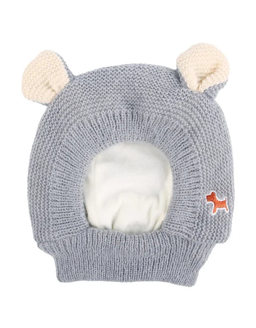 Load image into Gallery viewer, Winter Warm Big Dog Hat Cap Thickened Knit Pet Headwear Headgear for Medium Large Dogs Labrador mascotas Costume Accessories
