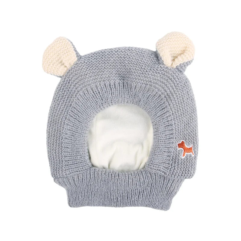 Winter Warm Big Dog Hat Cap Thickened Knit Pet Headwear Headgear for Medium Large Dogs Labrador mascotas Costume Accessories