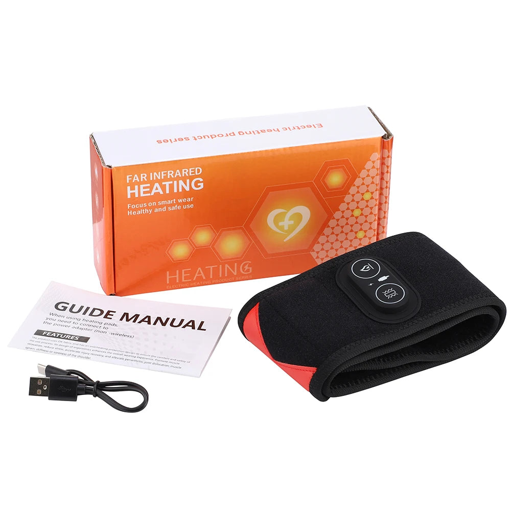 Vibration Hand Massager with Red Light Therapy - Wrist Knee Neck Warme