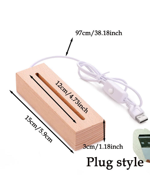 Load image into Gallery viewer, Personalized Acrylic Photo Plaque with Night Light - Custom Couple Gift
