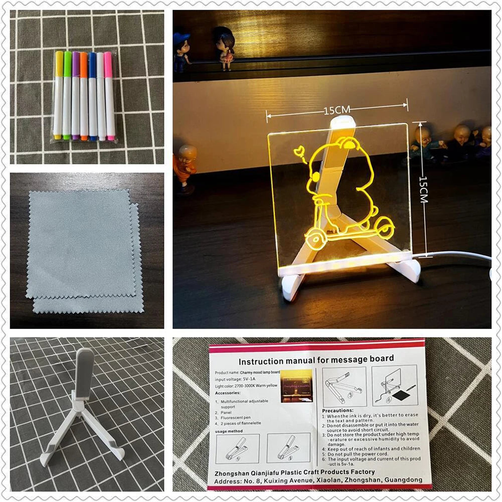 DIY LED Drawing Board For Kids: Creative Writing & Art Under The Stars For Home Improvement Accessory
