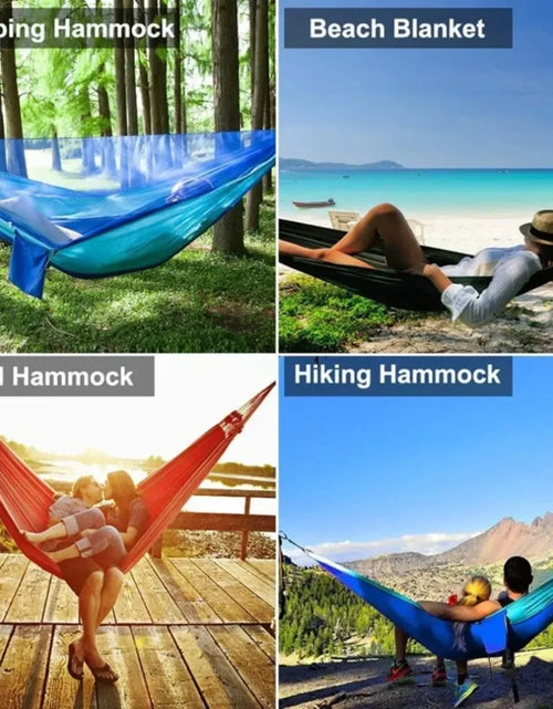 Load image into Gallery viewer, Outdoor Camping Hammock with Mosquito Net - Lightweight Parachute Fabric
