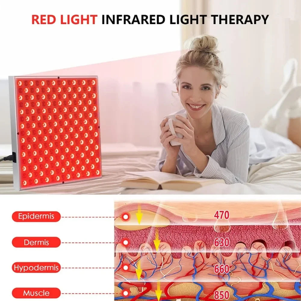 LED Red Light Therapy 660nm 850nm - Pain Relief &amp; Skin Treatment Device