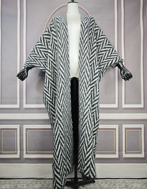 Load image into Gallery viewer, Women's African Print Kimono Cardigan - Luxury Long Winter Jacket
